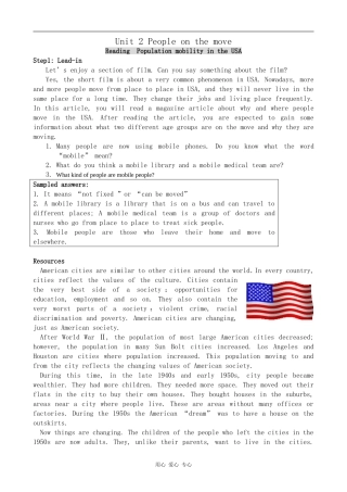 高中英语Unit 2 People on the move--Reading1[ty]牛津版选修10