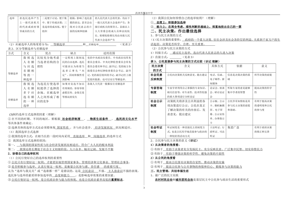 高中政治生活基础知识整理人教版必修二_第3页
