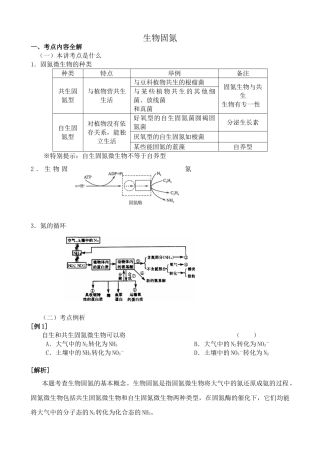 人教版高中生物选修生物固氮3