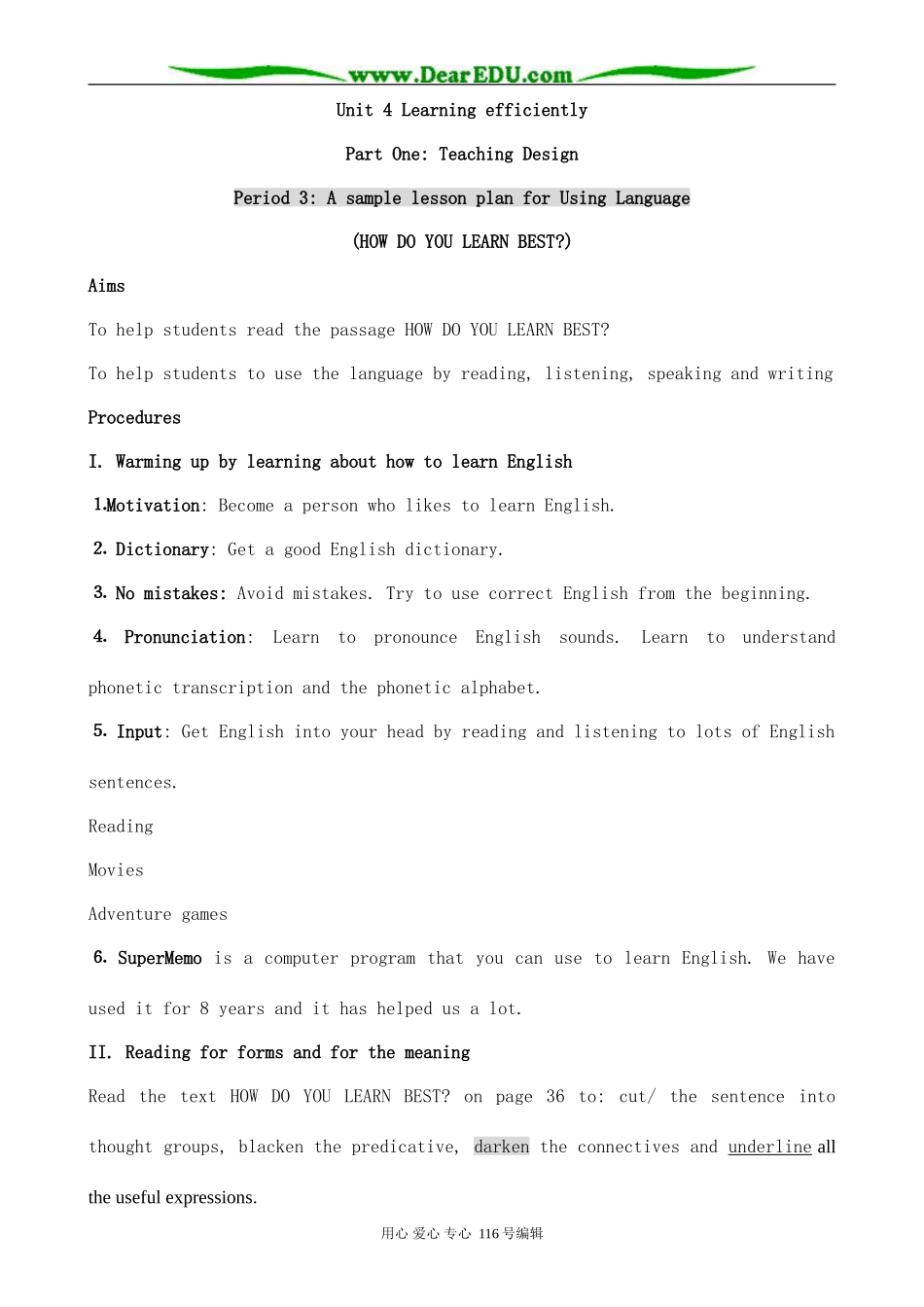 高中英语Unit 4 Learning efficiently(Part 1)--Period 3 Using Language_第1页