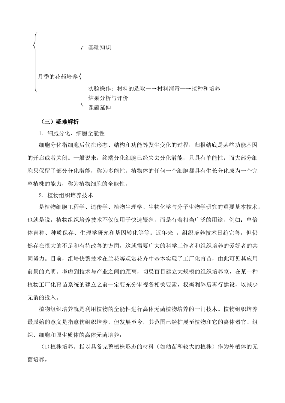 新人教版高中生物选修1植物的组织培养技术_第2页