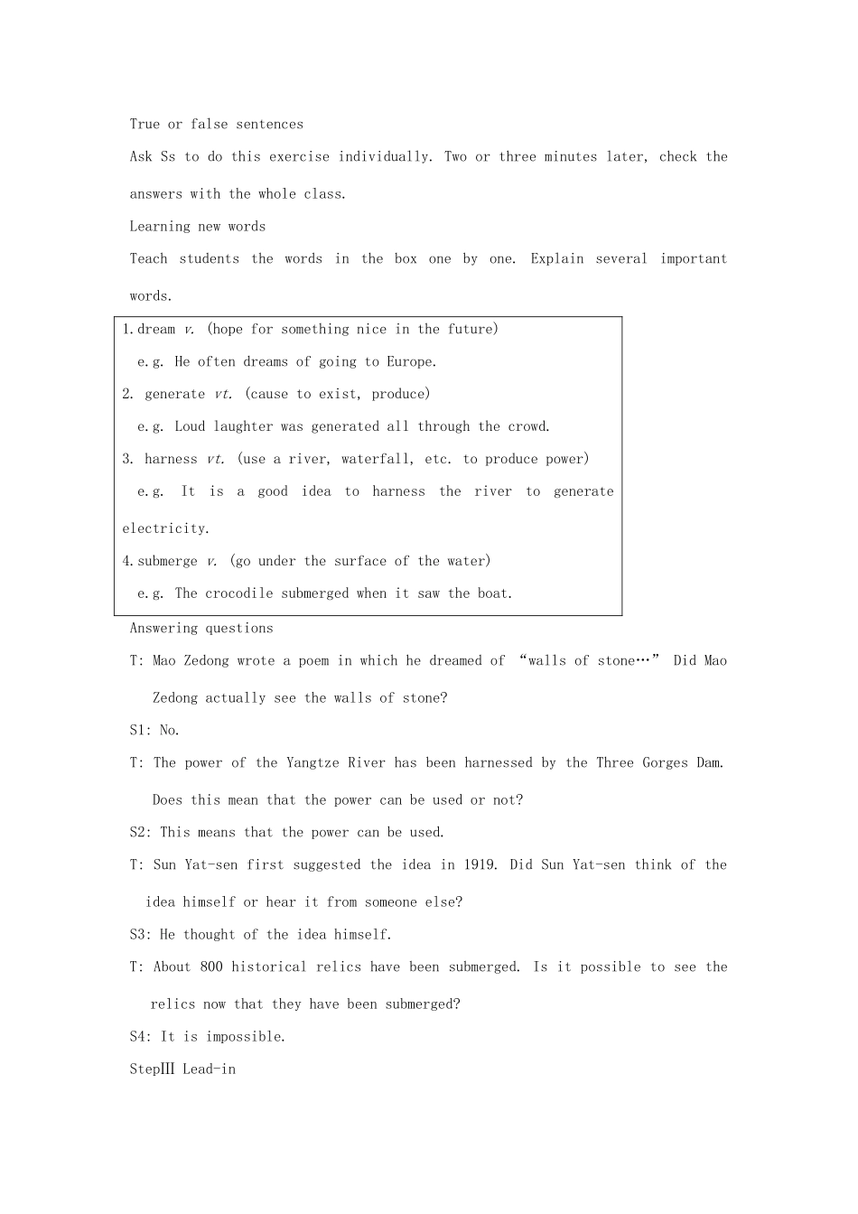 高中英语下学期第16周 The Second Period Reading教学设计-人教版高中全册英语教案_第3页
