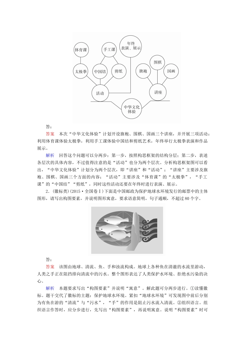 高考语文一轮复习 专题十二 图文转换讲义-人教版高三全册语文教案_第2页