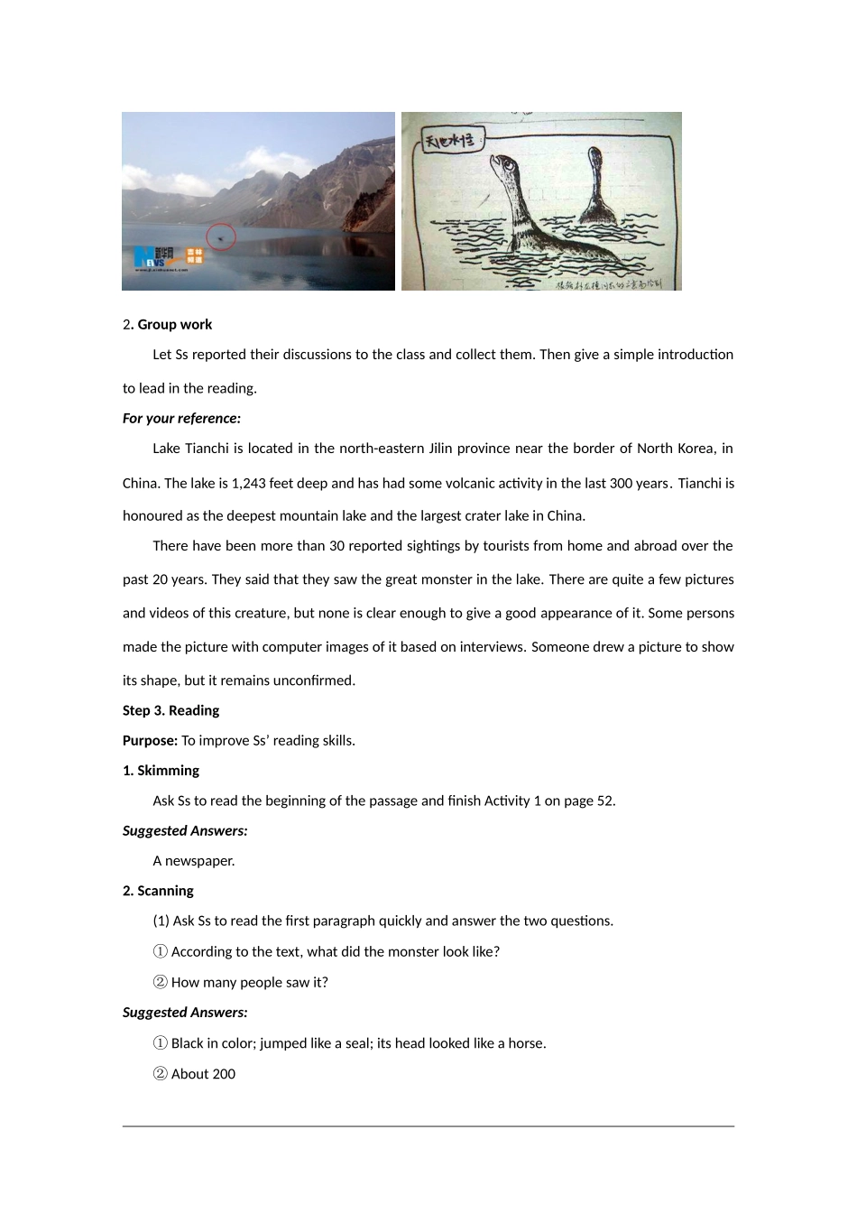 英语：Module 6《Unexplaied Mysteries of the Natural World》教案-Reading（外研版必修4）_第2页