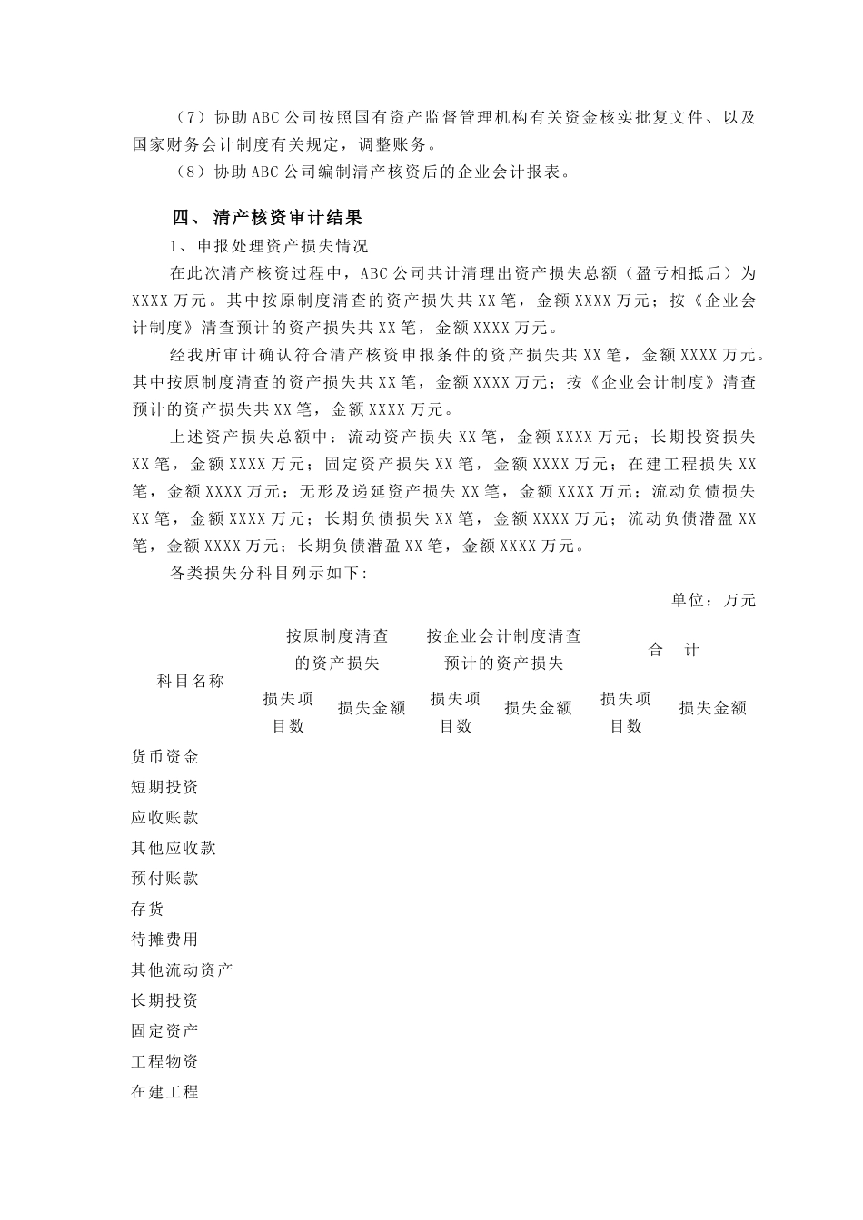 【财务表格】清产核资审核报告_第3页