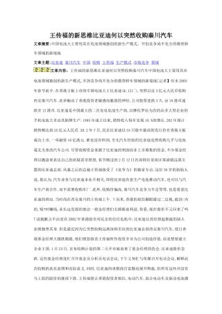 产业经济学某汽车资料
