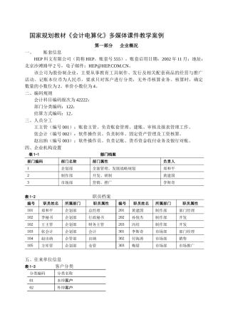 会计电算化案例