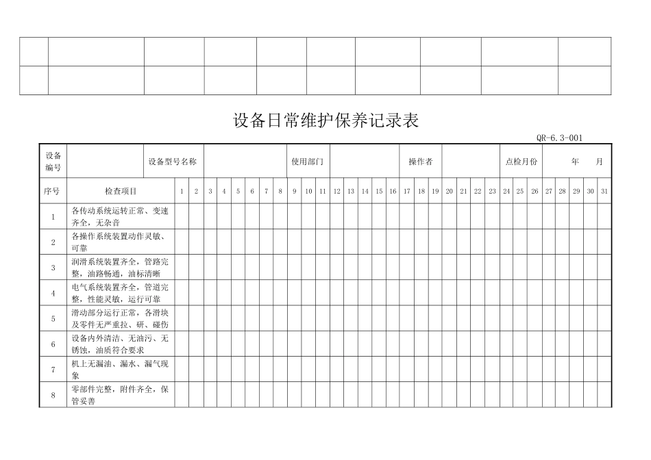 ISO须用的表格--1 Microsoft Word 文档_第3页