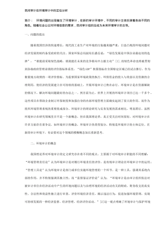 环境审计定位分析( 6)