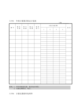 【品质表格】企业管理表格品质管理f纵表格