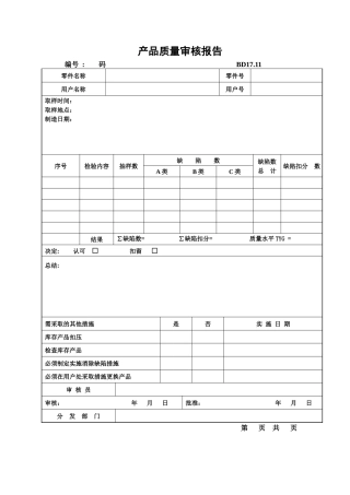 XXXX最新最全的TS16949表格大全