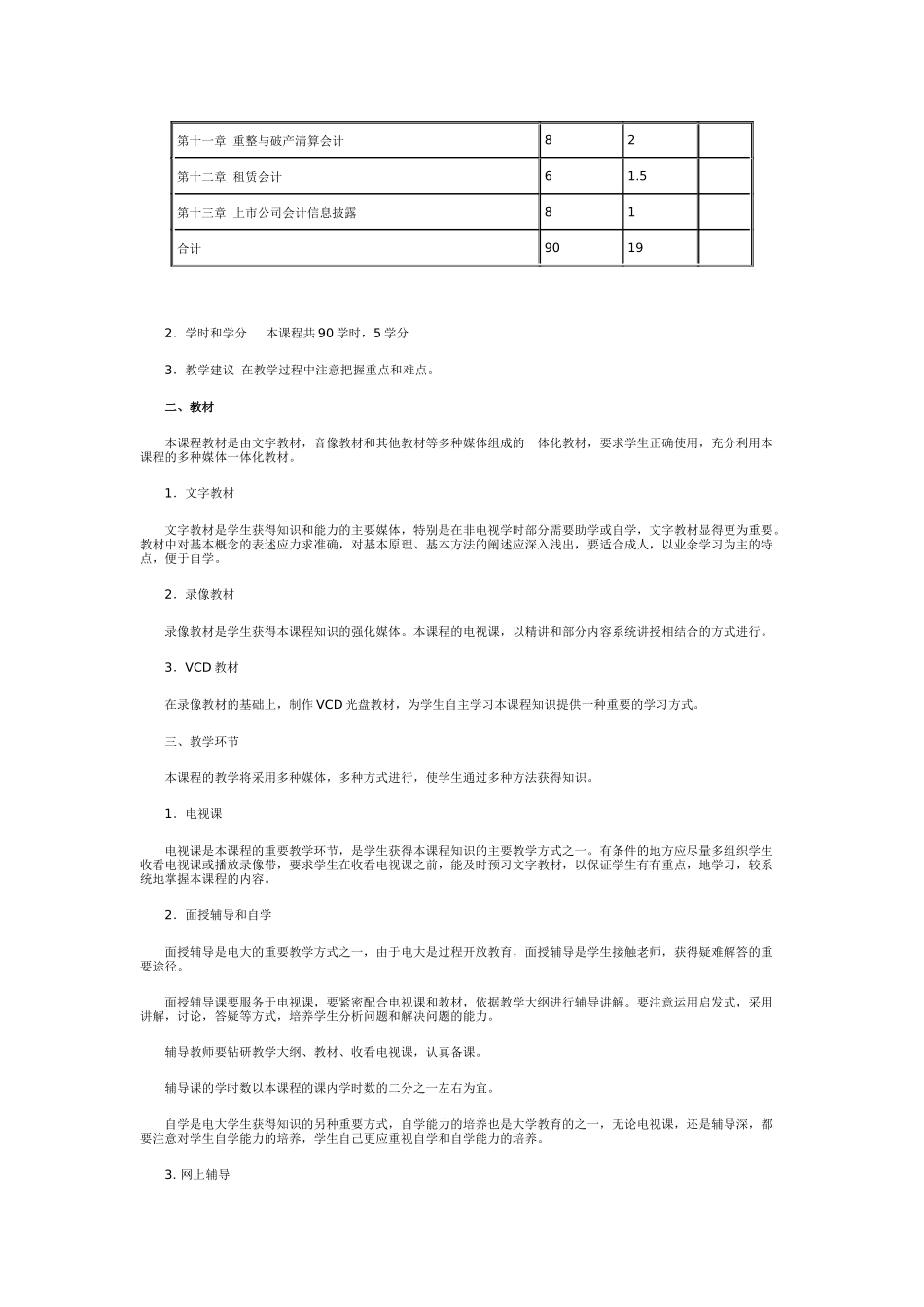 高级财务会计教学大纲_第2页