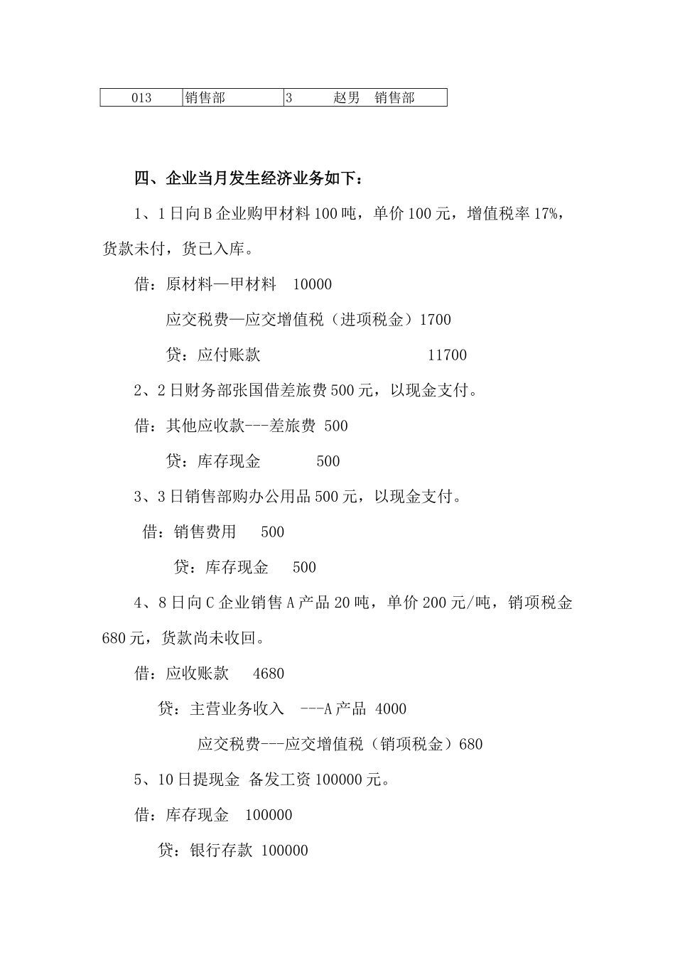 会计电算化技能竞赛模拟题_第3页