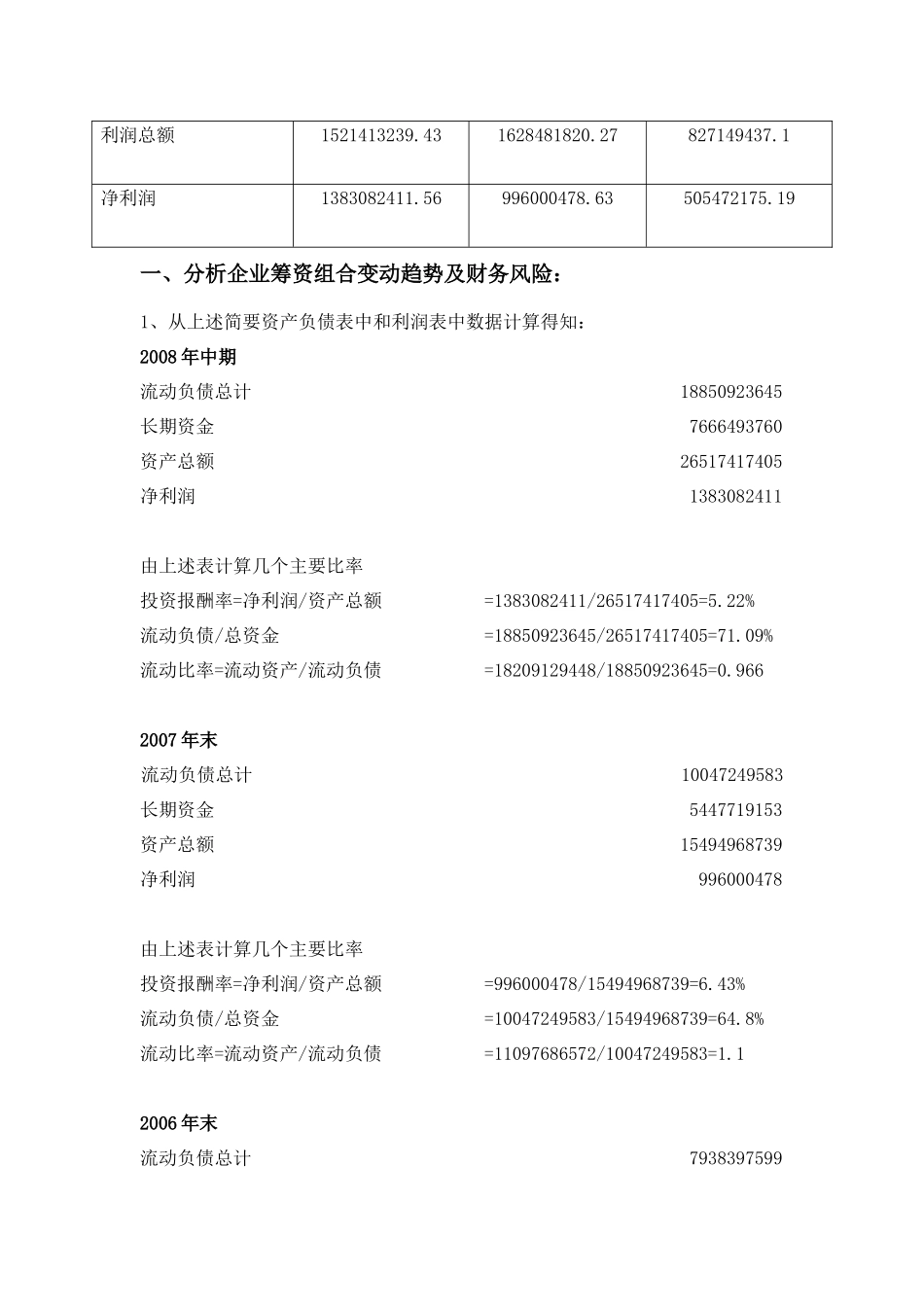 财务管理课程设计001_第3页