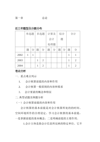 财务会计典型试题及例题分析