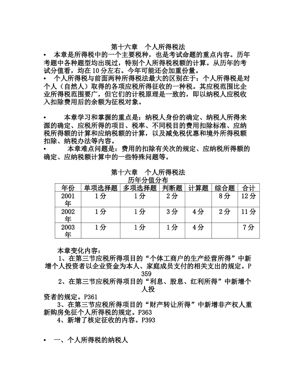 第十六章  个人所得税法_第1页