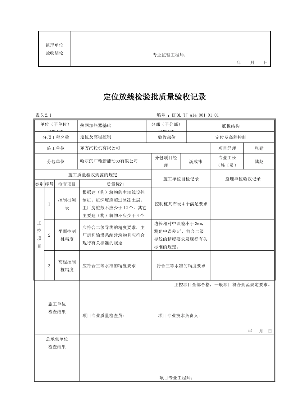 大唐安阳土建检验批质量验收记录2_第2页