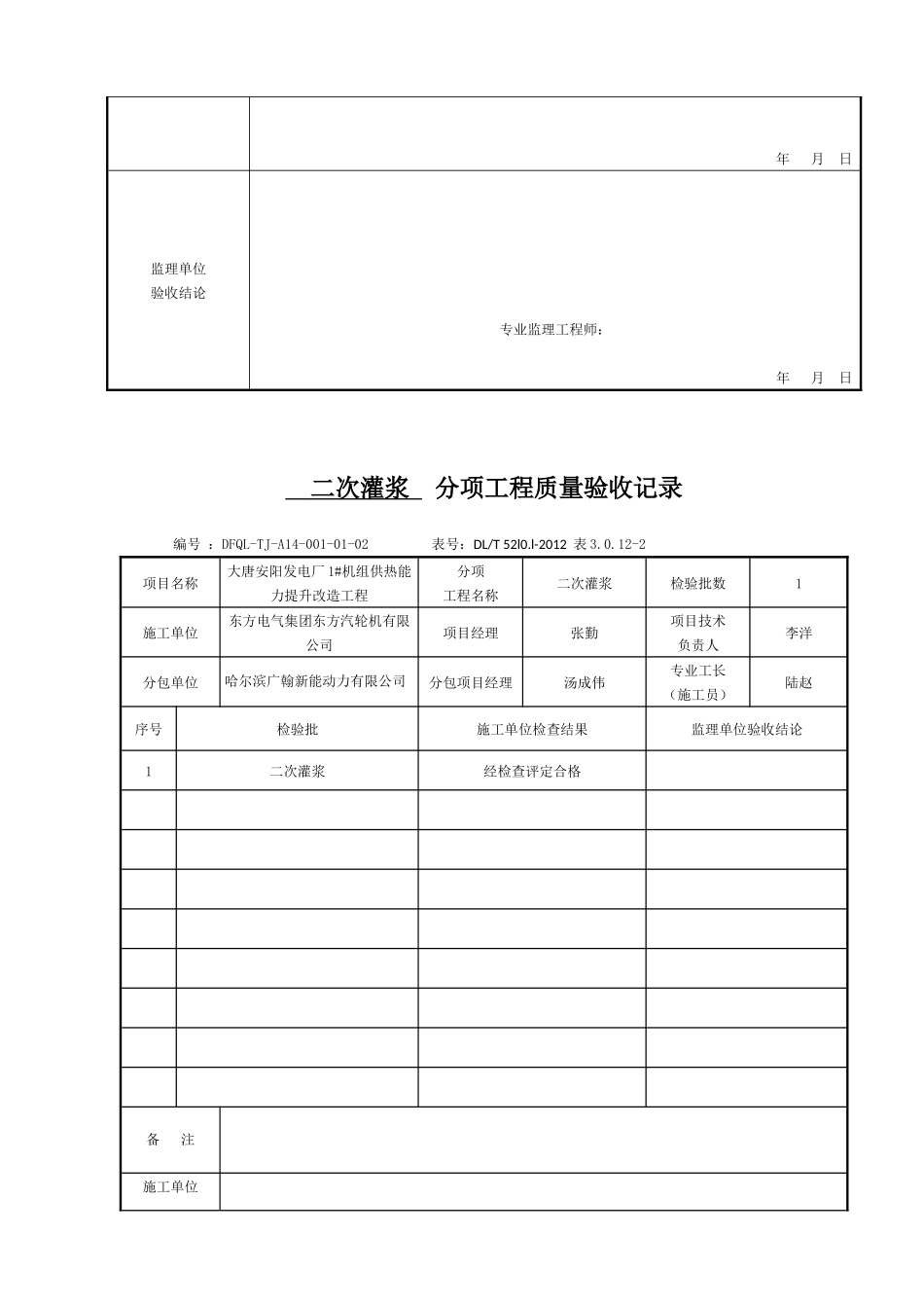 大唐安阳土建检验批质量验收记录2_第3页