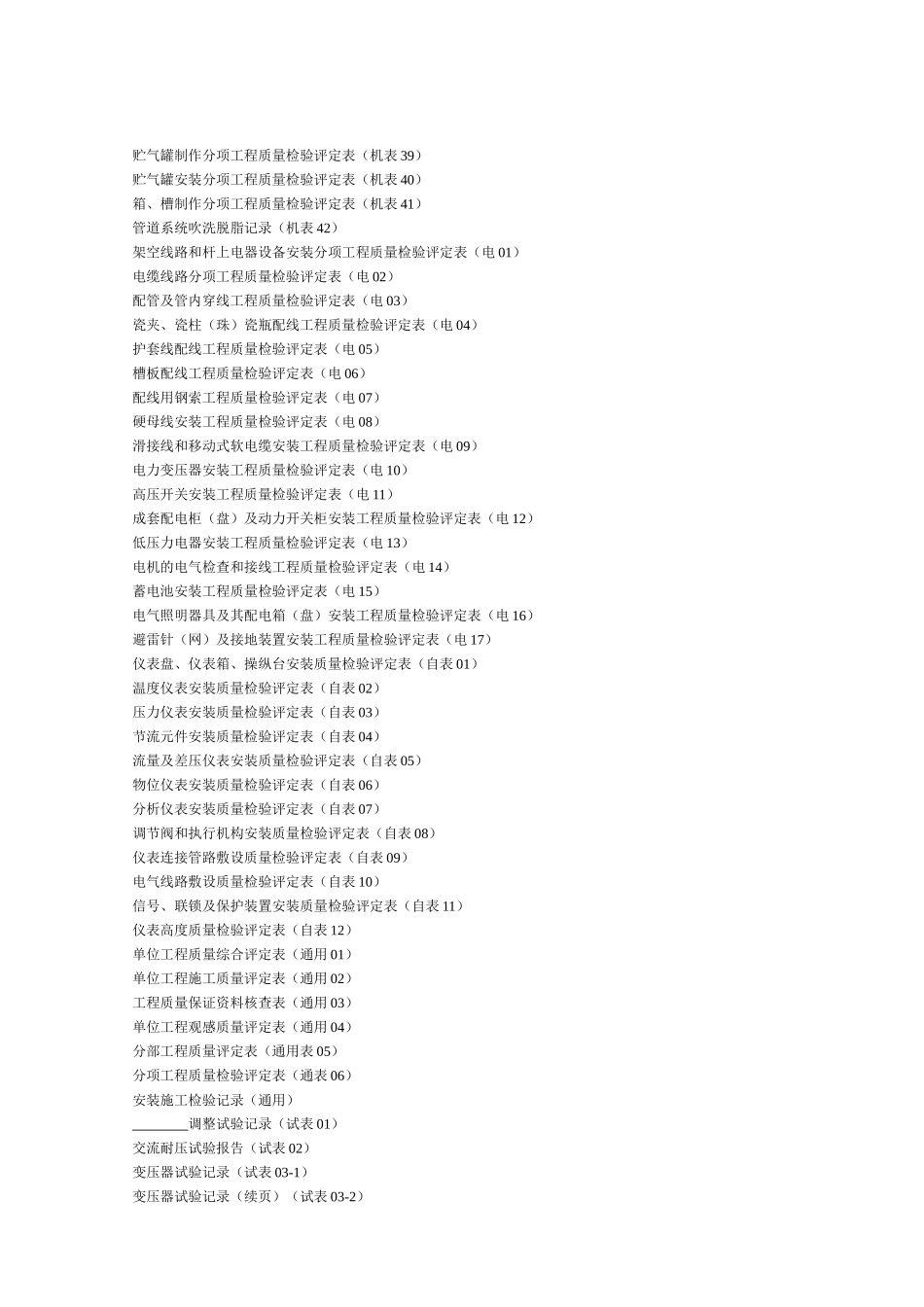 《机电安装工程质量检验评定表》_第2页