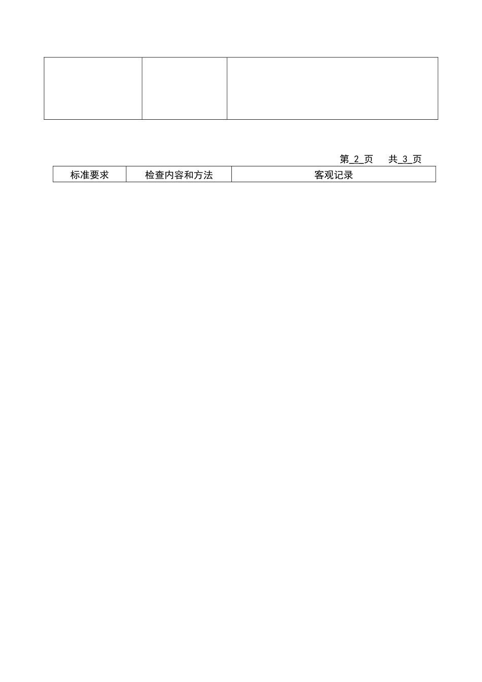 各部门内审检查表_第2页