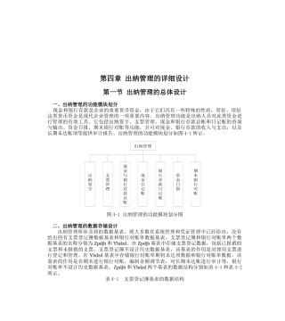 出纳管理的模块设计