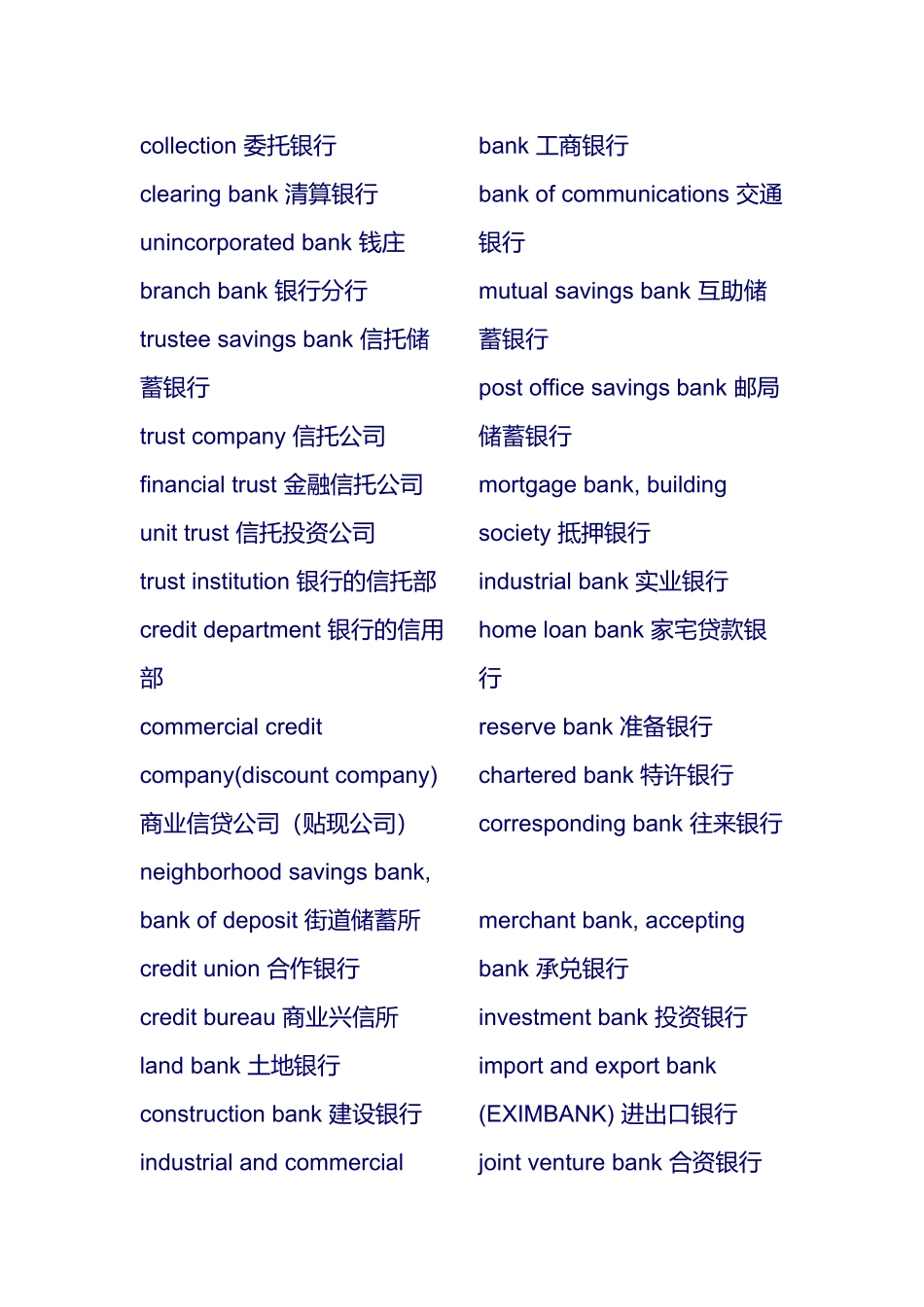 常见银行英语词汇汇总_第3页