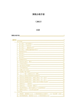 国税办税手册