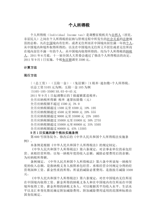 个人所得税(全)