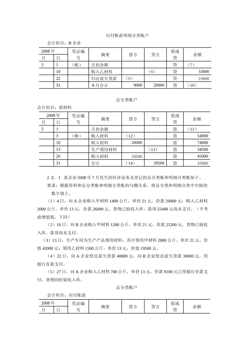 XXXX年全国会计从业资格会计专业知识无纸化考试(大题)_第2页