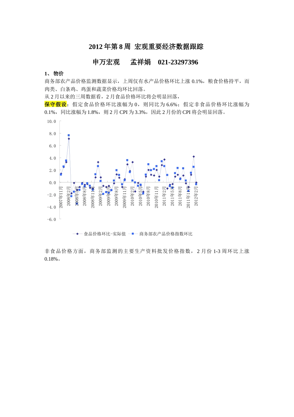 XXXX年第8周宏观重要经济数据跟踪_第1页