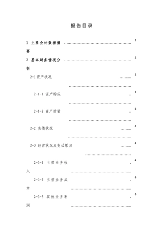 财务分析报告范本74211119
