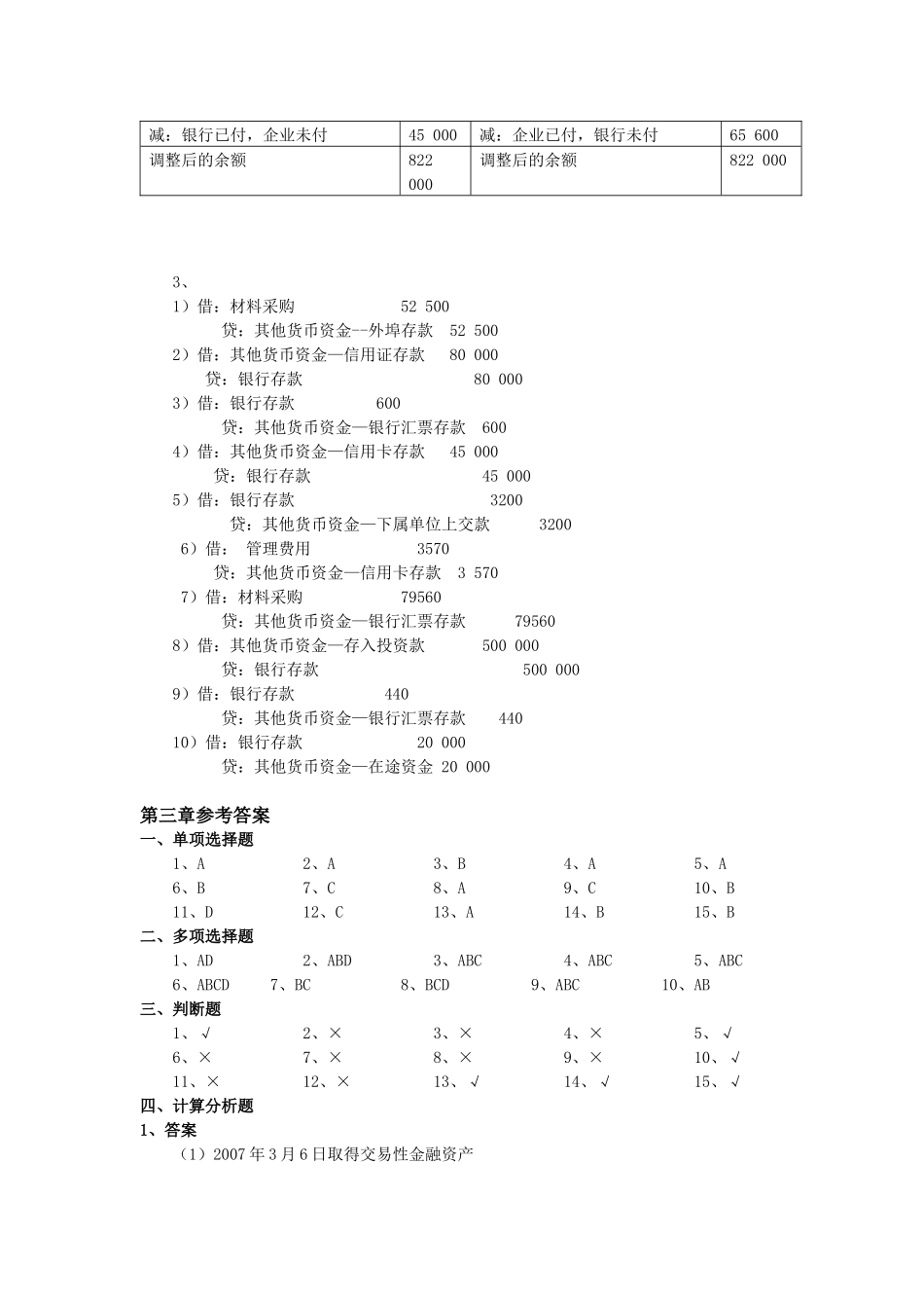 财务会计与财务管理知识参考分析答案_第3页