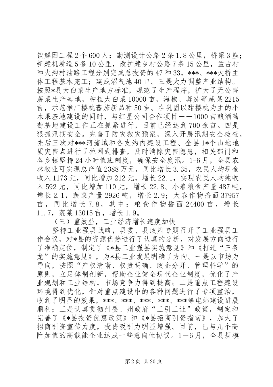 县政府工作总结会议讲话_第2页