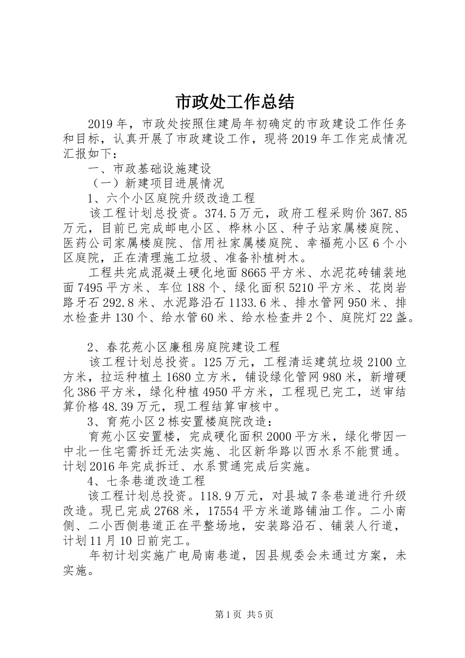 市政处工作总结_第1页