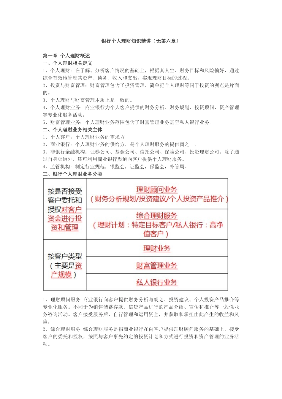 XXXX新版《个人理财》精华讲义_第1页