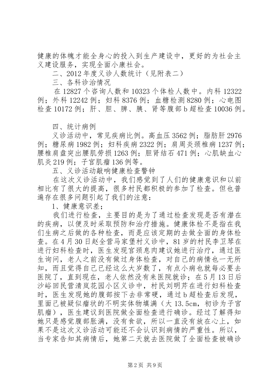 卫生院下乡活动总结活动总结_第2页