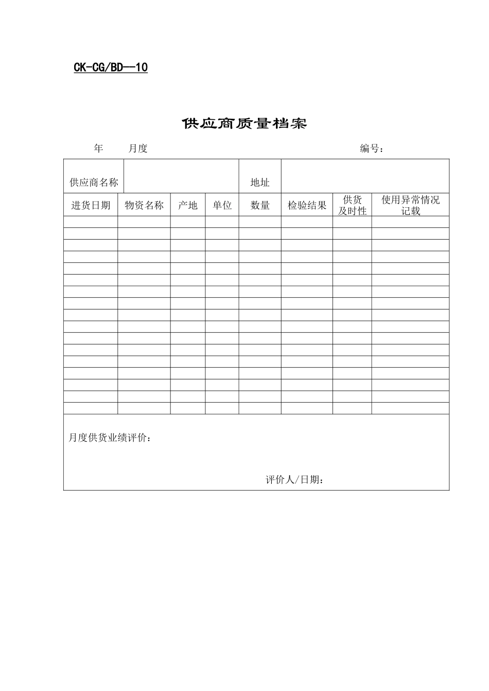 管理模式财务类表格-供应商_第2页