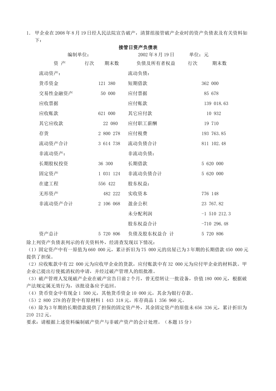 XXXX年电大本科高级财务会计形成性考核册作业4原题_第3页