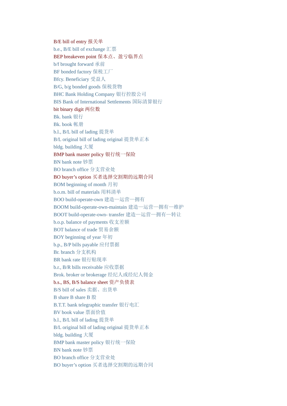财务英语基础词汇表_第2页