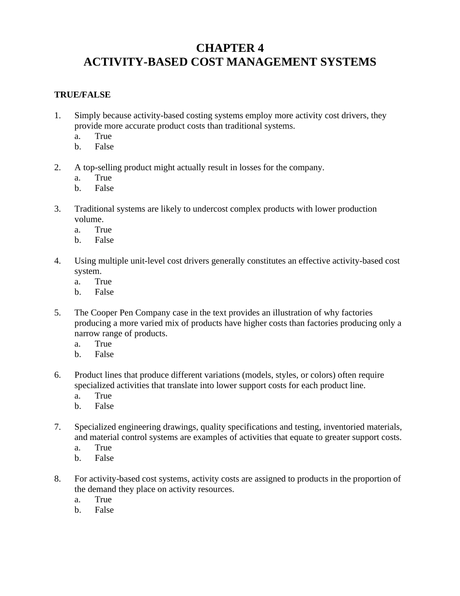 管理会计示范性双语课件习题04_第1页
