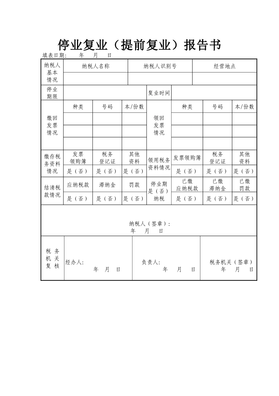 变更税务登记表模板_第2页