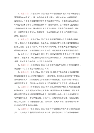 国发〔XXXX〕13号--民间资本各部门细则