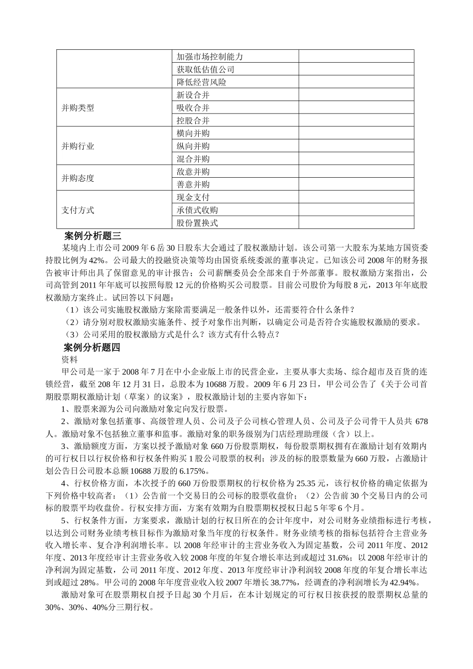 高级会计实务年度模拟试题_第2页