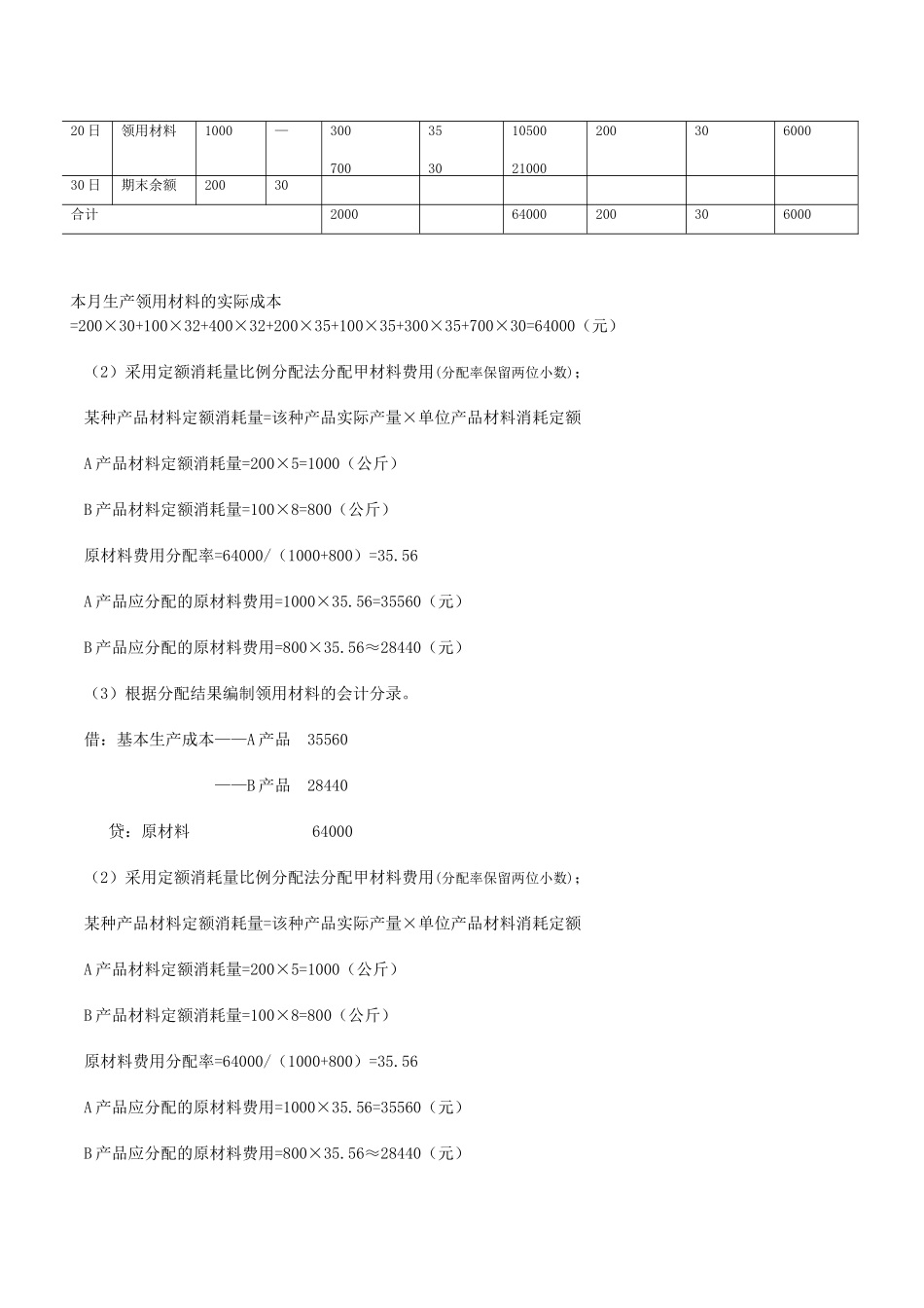 成本会计网上作业1_第2页