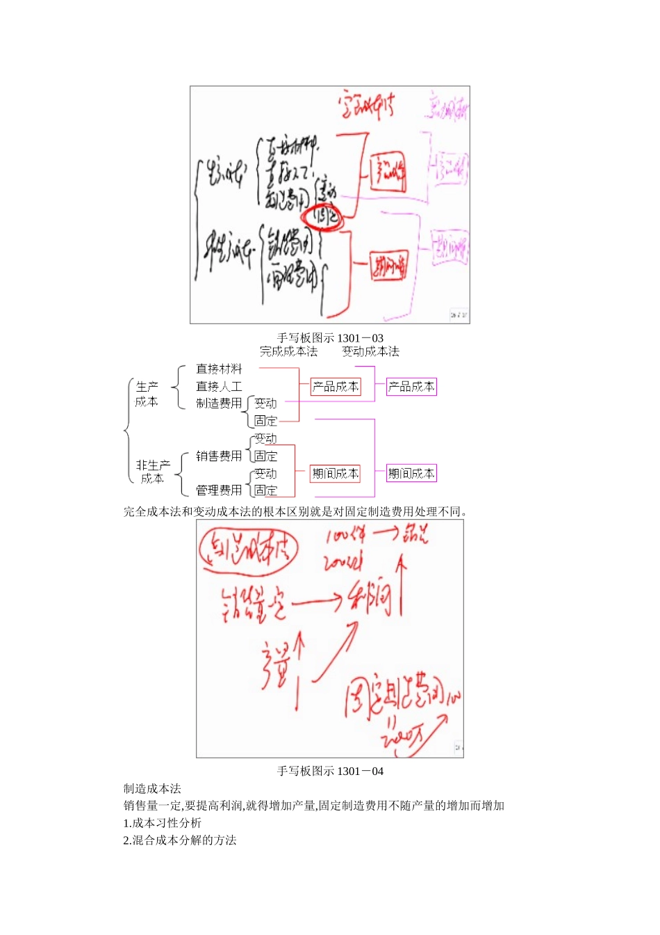 第十三章 成本分析(财务成本管理应试指南)重难点及习题讲解_第3页