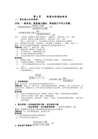财务分析指标体系与中和财务分析讲解