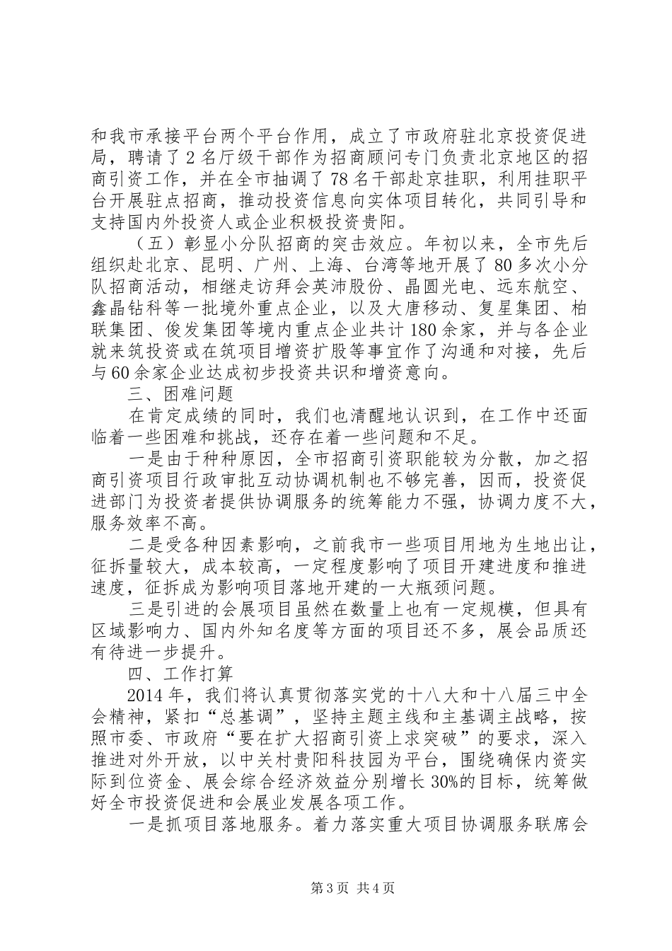 投资促进局年度经济工作总结_第3页