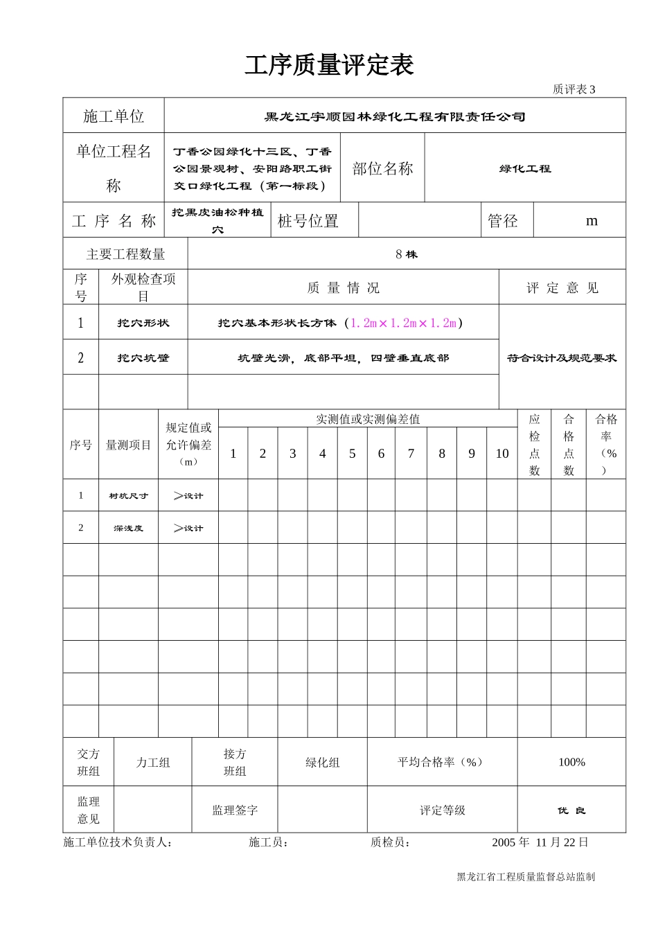 工序质量评定表4_第2页