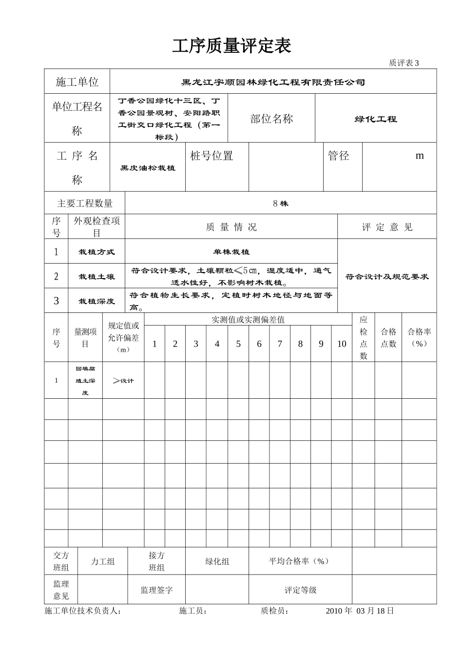 工序质量评定表4_第3页