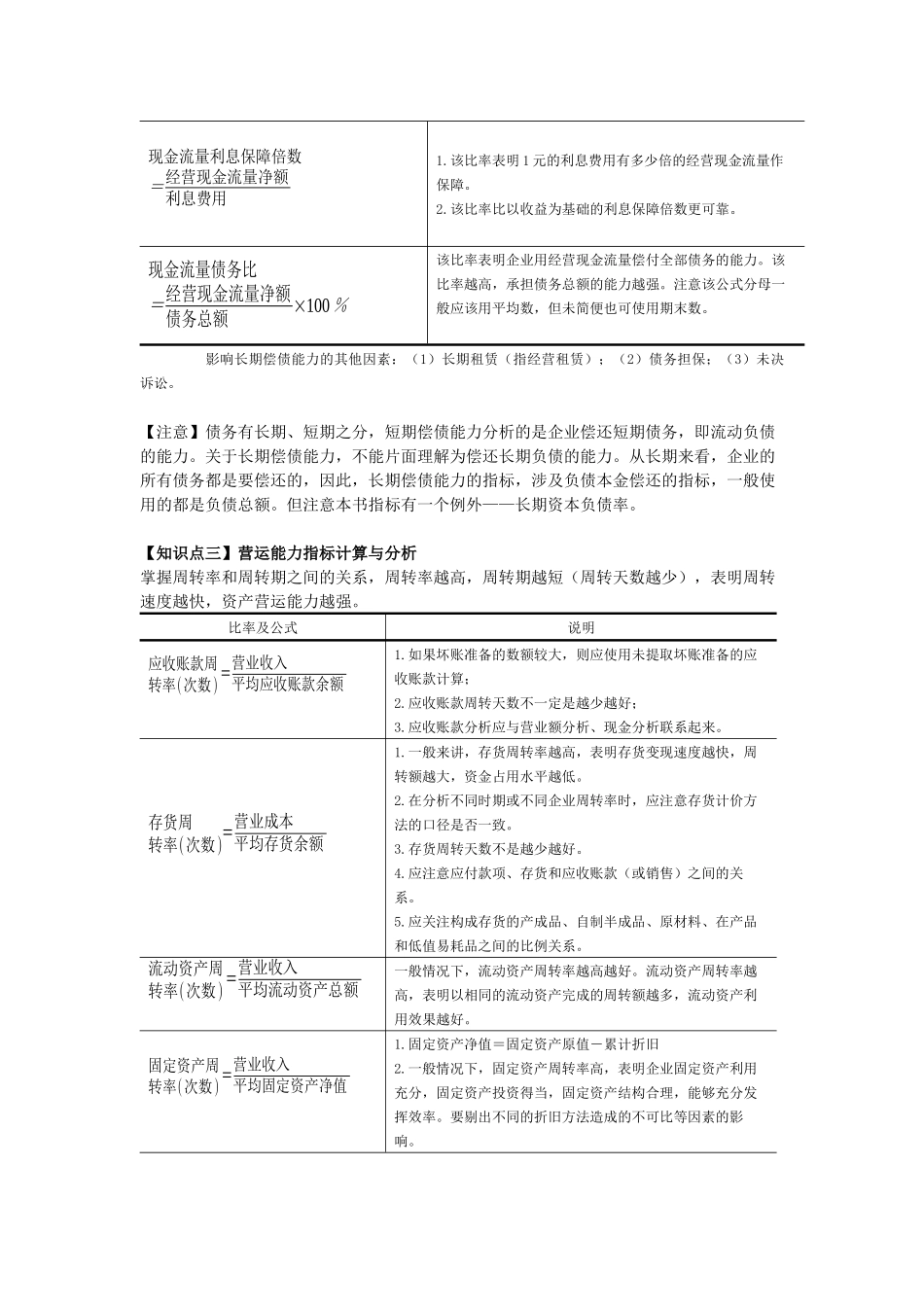 各种财务指标的计算与分析_第3页
